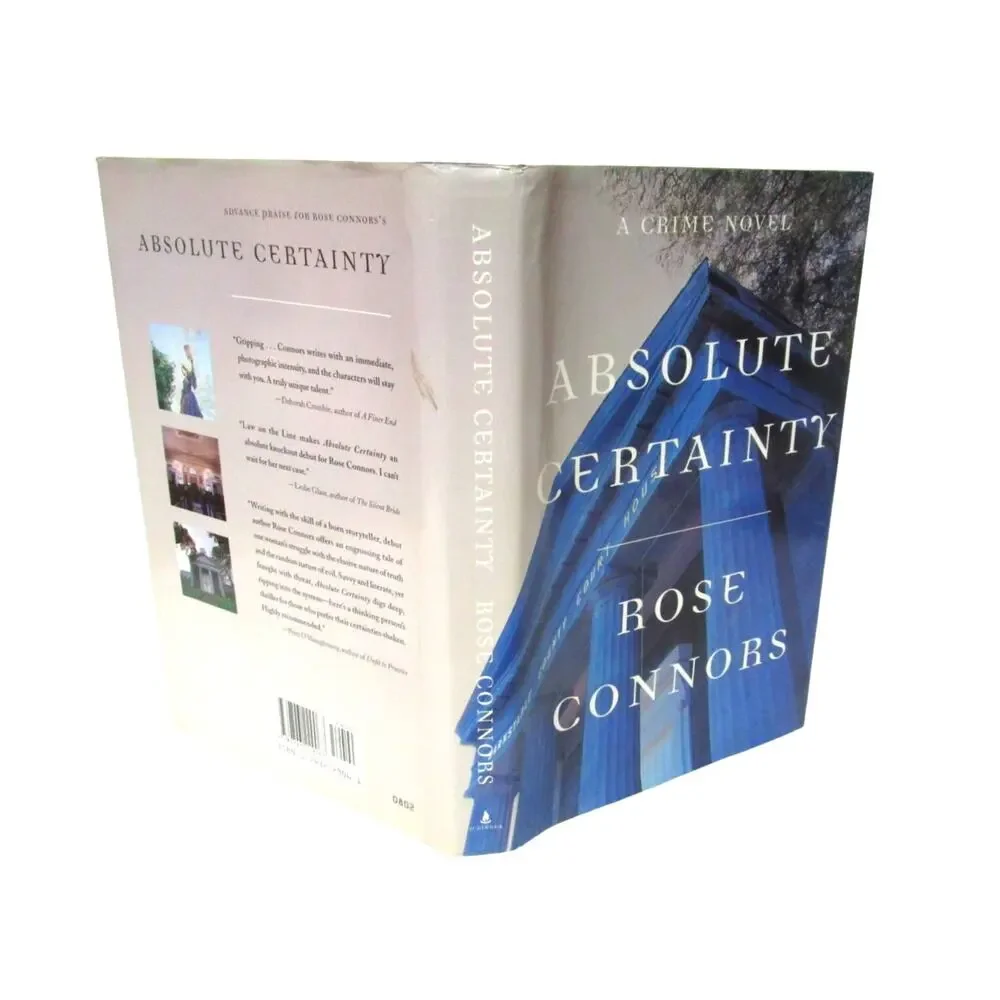 Absolute Certainty by Rose Connors 2002 Hardcover Legal Thriller Crime Mystery